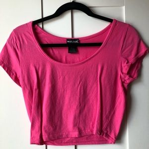 Wet seal pink crop top